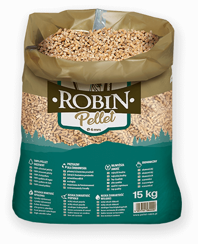 worek pelletu opałowego Robin do kupienia w Rydułtowach lub sklepie internetowym